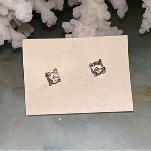 FAS Sterling CZ Stud Earrings